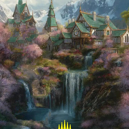Rivendell Art Card (Gold-Stamped) [The Hobbit Art Series]