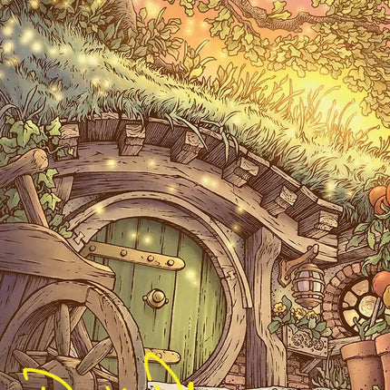 Plains (Summer) Art Card (Gold-Stamped Signature) [The Hobbit Art Series]