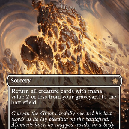 Raise the Past (Borderless) (Mana Foil) [Foundations]