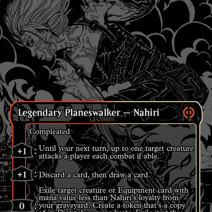 Nahiri, the Unforgiving (Oil Slick Raised Foil) [Phyrexia: All Will Be One]