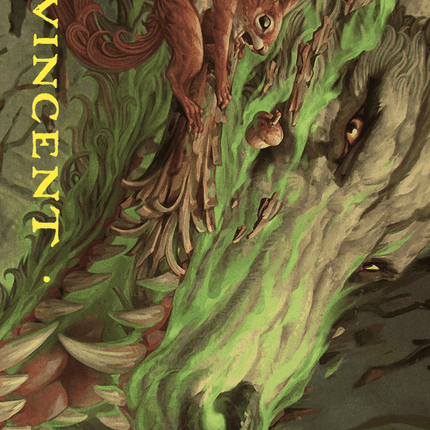 Leaping Ambush Art Card (Gold-Stamped Signature) [Wilds of Eldraine Art Series]