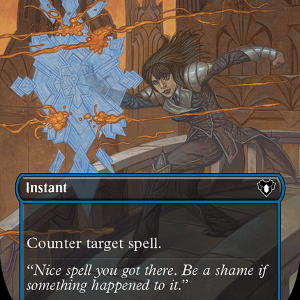 Counterspell (Borderless Alternate Art) [Commander Masters]