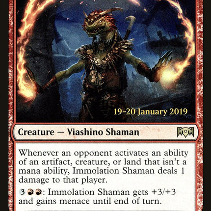 Immolation Shaman [Ravnica Allegiance Prerelease Promos]