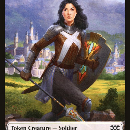 Copy // Soldier Double-Sided Token [Double Masters Tokens]