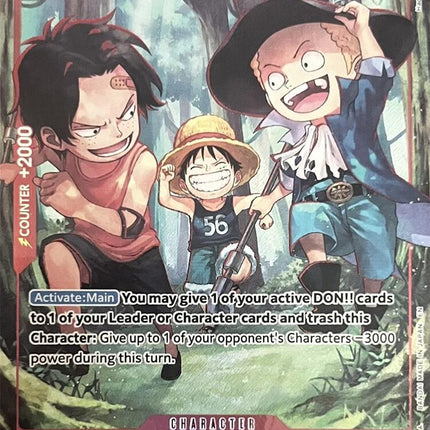 Ace & Sabo & Luffy (English Version 3rd Anniversary Set) [One Piece Promotion Cards]