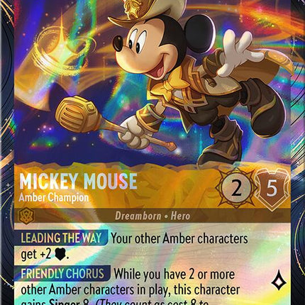 Mickey Mouse - Amber Champion (6) [Promo Cards]