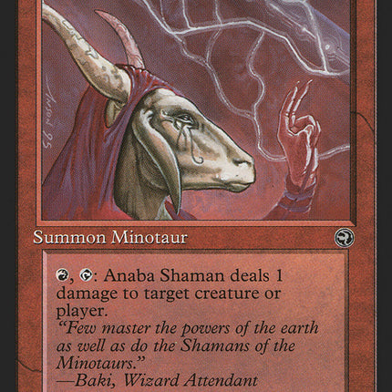 Anaba Shaman (Baki Flavor Text) [Homelands]