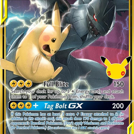Pikachu & Zekrom GX (33/181) [Mega Evolution: 30th Celebration]