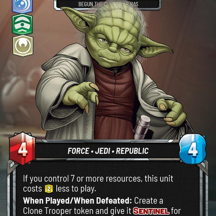 Yoda - Begun, the Clone War Has (216) (Foil) (216) [Sector and Regional Promos: Season 2]