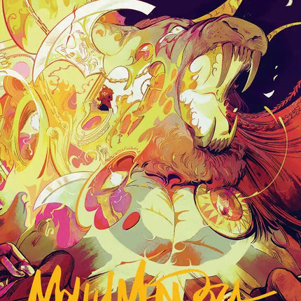 Ajani's Anguish Art Card (Gold-Stamped Signature) [Reality Fracture Art Series]