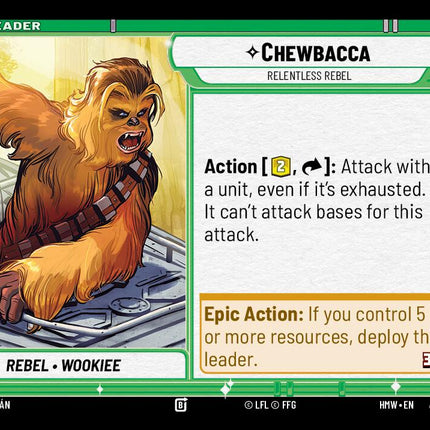 Chewbacca - Relentless Rebel (9/272) (9/272) [Homeworlds]