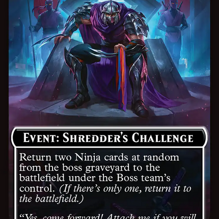 Event: Shredder's Challenge [Teenage Mutant Ninja Turtles Commander Tokens]