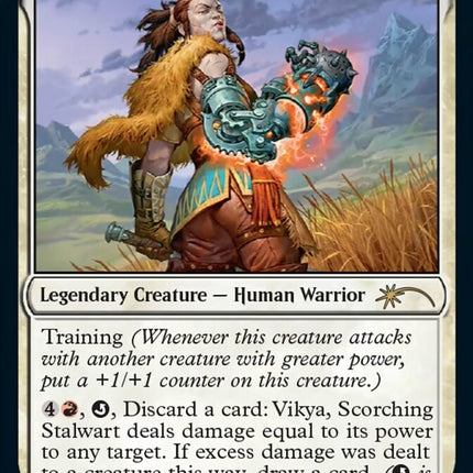 Vikya, Scorching Stalwart [Secret Lair: Universes Within]