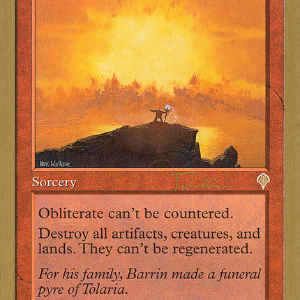 Obliterate (Jan Tomcani) (SB) [World Championship Decks 2001]