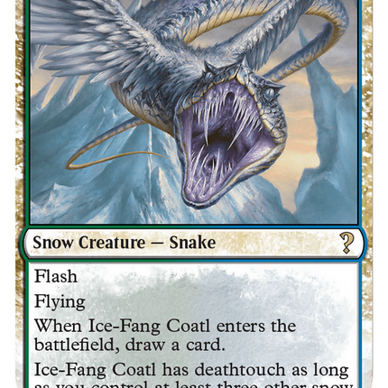 Ice-Fang Coatl (White Border) [Mystery Booster 2]