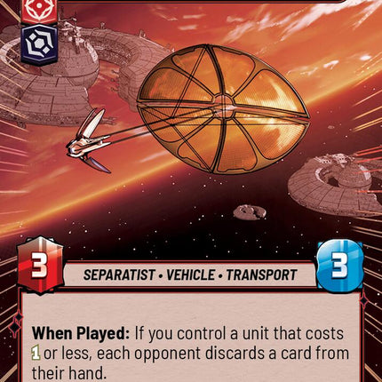 Dooku's Solar Sailer - Droid Army Portent (426) (Hyperspace) (426) [Homeworlds]