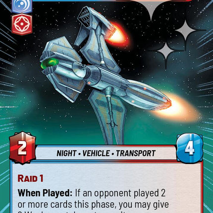 Talzin's Shuttle - Mysterious Arrival (550) (Hyperspace Foil) (550) [Homeworlds]