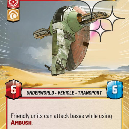 Fett's Firespray - Settling the Score (563) (Hyperspace Foil) (563) [Homeworlds]