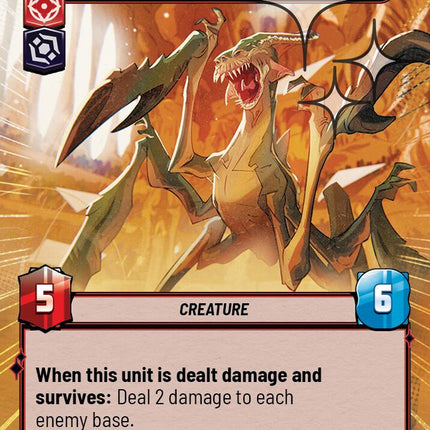 Arena Acklay - Screaming Predator (666) (Hyperspace Foil) (666) [Homeworlds]