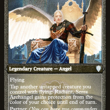 Radiant, Serra Archangel (Etched) [Commander Legends]