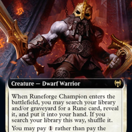 Runeforge Champion (Extended Art) [Kaldheim]