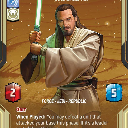 Qui-Gon Jinn - We'll Handle This (837) (Prestige) (837) [Homeworlds]