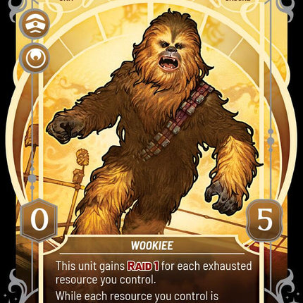 Chewbacca - Resourceful Wookiee (859) (Prestige Foil) (859) [Homeworlds]