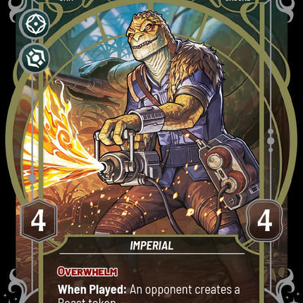 Babwa Venomor - Burning Kashyyyk (862) (Prestige Foil) (862) [Homeworlds]