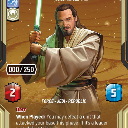 Qui-Gon Jinn - We'll Handle This (933) (Serialized) (933) [Homeworlds]