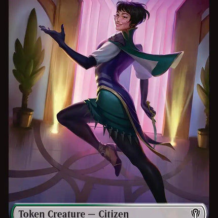 Citizen // Phyrexian Mite Double-Sided Token [Reality Fracture Commander Tokens]