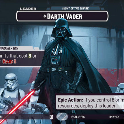 Darth Vader - Might of the Empire (789) (Showcase) (789) [Homeworlds]