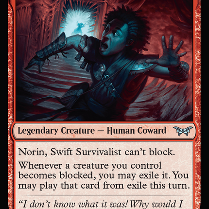 Norin, Swift Survivalist (0145) [Duskmourn: House of Horror]