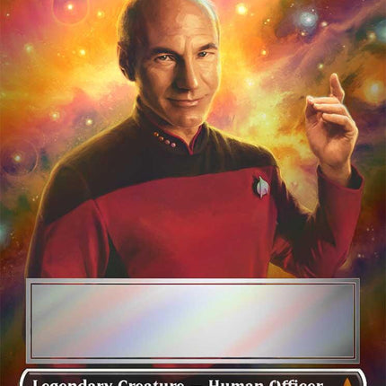 Captain Jean-Luc Picard (Borderless) (Signed) [Star Trek]