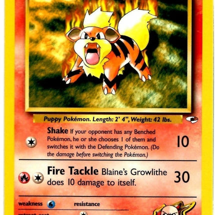 Blaine's Growlithe (35/132) [Gym Heroes Unlimited]
