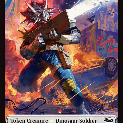 Dinosaur Soldier // Copy Double-Sided Token [Teenage Mutant Ninja Turtles Tokens]