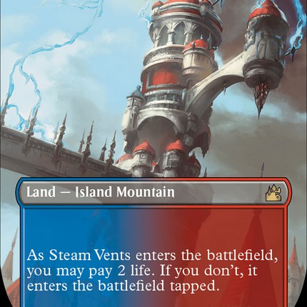 Steam Vents (Borderless) [Ravnica Remastered]