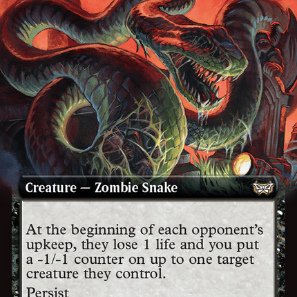 Persistent Constrictor (Extended Art) [Duskmourn: House of Horror Commander]