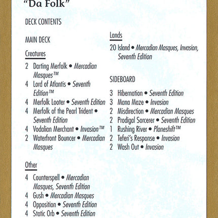 Alex Borteh Decklist [World Championship Decks 2001]