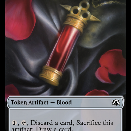 Golem // Blood Double-Sided Token [March of the Machine Commander Tokens]