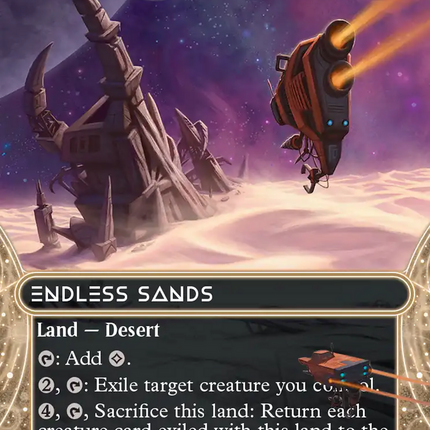 Endless Sands (0105) (Borderless) (Galaxy Foil) [Edge of Eternities: Stellar Sights]