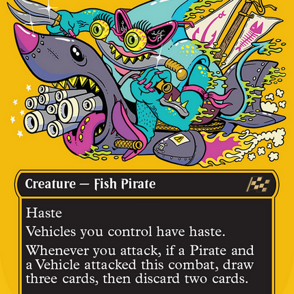 Fearless Swashbuckler (Borderless) (First-Place Foil) [Aetherdrift]