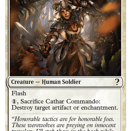 Cathar Commando (White Border) [Mystery Booster 2]