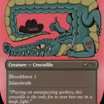 Lurking Crocodile (Foil Etched) [Secret Lair Drop Promos]
