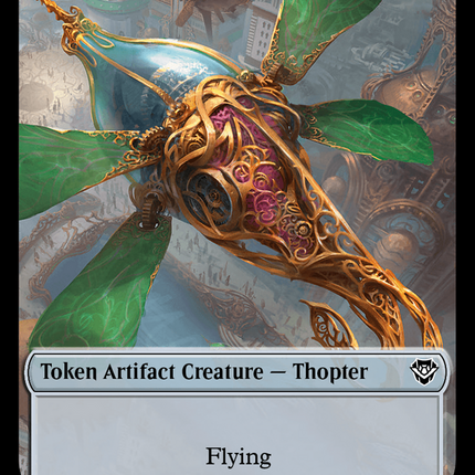 Thopter // Treasure Double-Sided Token [Outlaws of Thunder Junction Commander Tokens]