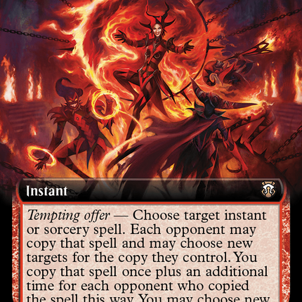 Tempt with Mayhem (Extended Art) (Ripple Foil) [Modern Horizons 3 Commander]