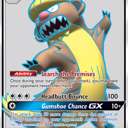 Gumshoos GX (145/149) [Sun & Moon: Base Set]