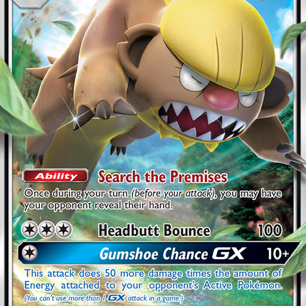 Gumshoos GX (110/149) [Sun & Moon: Base Set]