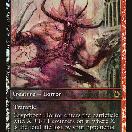 Cryptborn Horror (Game Day) (Extended Art) [Return to Ravnica Promos]