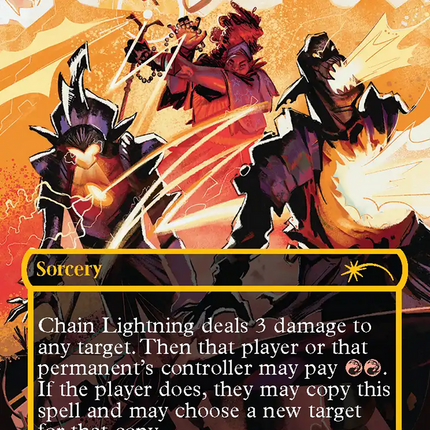 Chain Lightning (2052) (Raised Foil) [Secret Lair Drop Series]
