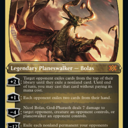 Nicol Bolas, God-Pharaoh (Foil Etched) [Double Masters 2022]